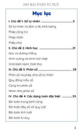 1001 Bài toán tư duy dành cho học sinh tiểu học