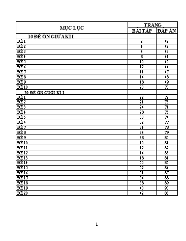30 Đề kiểm tra học kì 1 môn Toán Lớp 4 (Có đáp án)