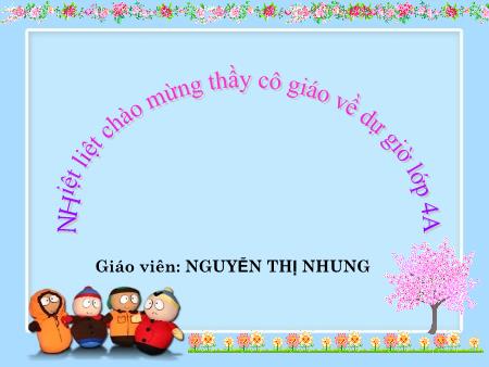 Bài giảng Tin học Lớp 4 - Bài 2: Xoay hình, viết chữ lên hình vẽ - Năm học 2017-2018 - Nguyễn Thị Nhung