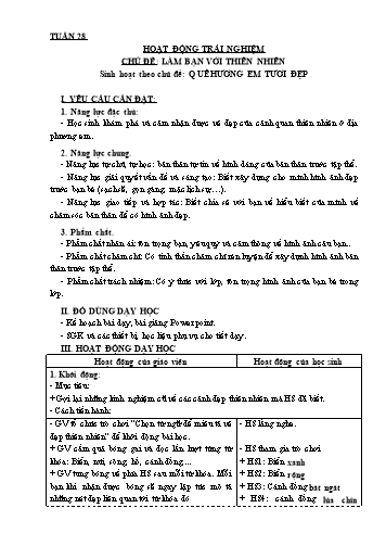 Giáo án HĐTN Lớp 3 Sách KNTT - Tuần 28