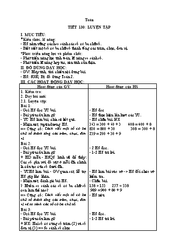 Giáo án Toán Khối 2 Sách KNTT - Tuần 27