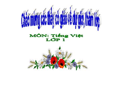 Bài giảng Tiếng Việt 1 - Bài 5: Sinh nhật của voi con