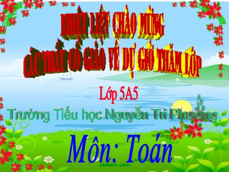 Bài giảng Toán 5 - Bài: Phép nhân (Luyện tập)